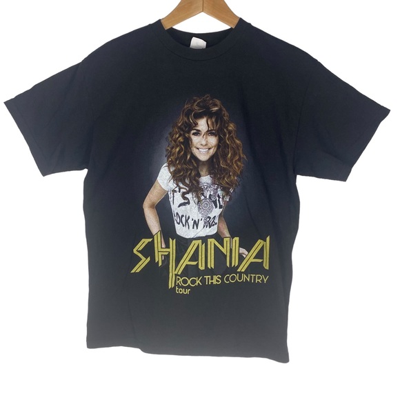 Shania Twain Rock This Country Tour Short Sleeve Tee - Size M - Picture 1 of 5